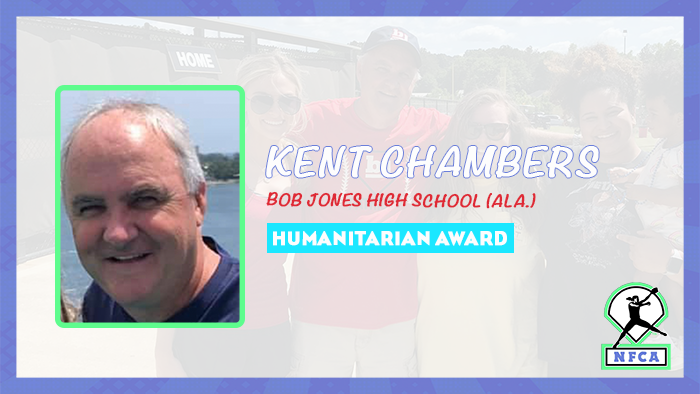 nfca humanitarian award, Kent Chambers, bob jones high school, nfca, humanitarian award