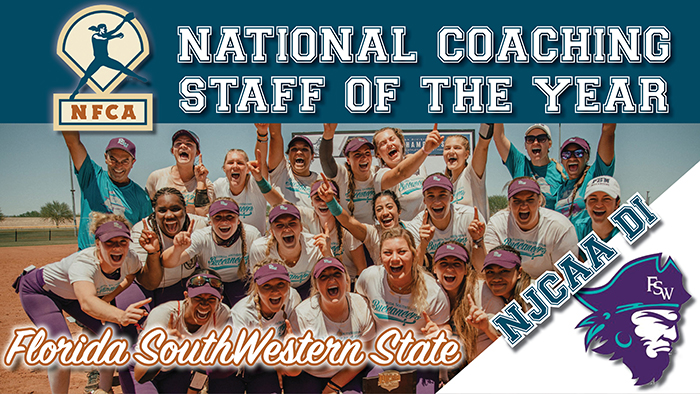 NFCA NJCAA DI National Coaching Staff of the Year Florida SouthWestern 2021