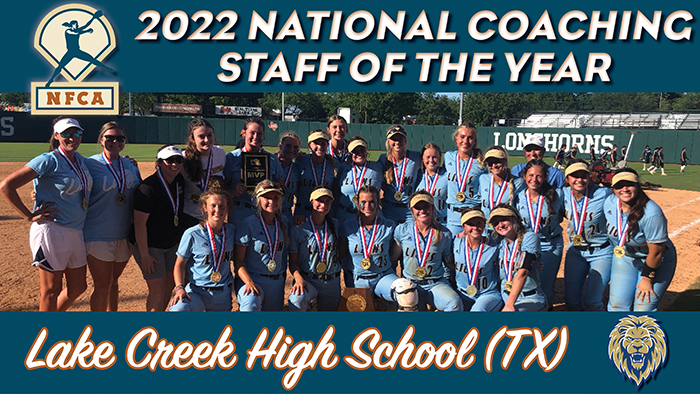 nfca high school coaching staff of the year, nfca, lake creek high school