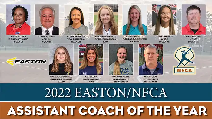 2022 Easton/NFCA Assistant Coaches of the Year revealed