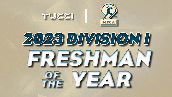 2023 TUCCI/NFCA Division I National Freshman of the Year Top 25, nfca, tucci, tucci limited, 2023 NFCA Division I National Freshman of the Year Top 25, softball awards, nfca freshman of the year