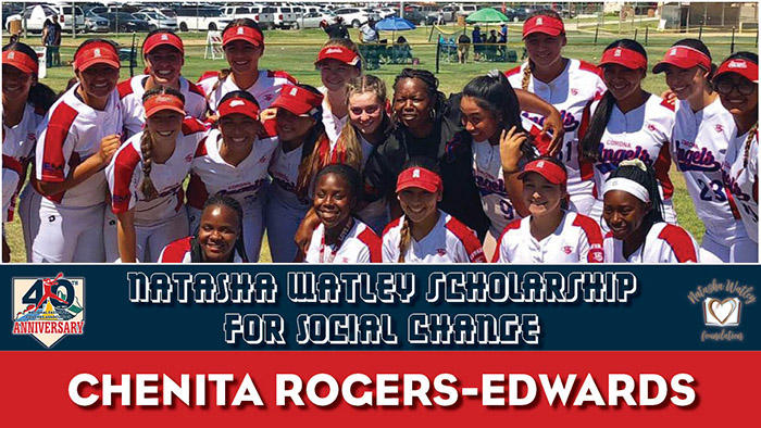 Chenita Rogers-Edwards, Natasha watley scholarship for Social change, nfca, Natasha watley scholarship