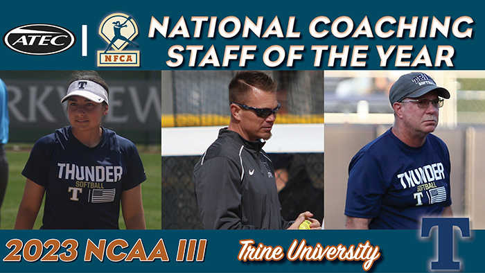National Coaching Staff of the Year, NCSOY, Coaching, Awards, Staff, Trine, Donnie, Danklefsen, Sydnie, Foster, Dennis, Smith, d3, diii, division, iii, recognition, honor