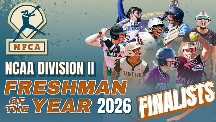 Eight finalists revealed for 2026 NFCA DII Freshman of the Year