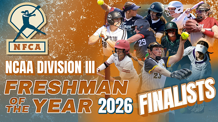 Finalists for 2026 NFCA Division III Freshman of Year revealed