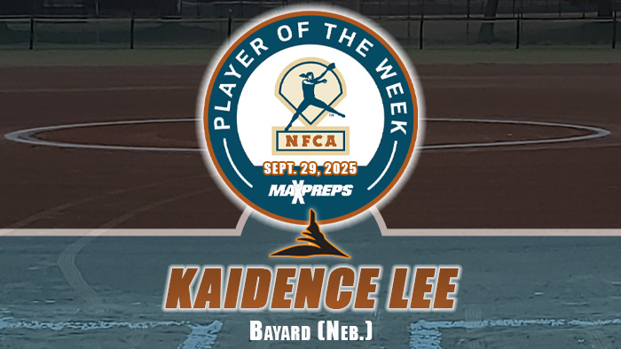 Lee named 2025 MaxPreps/NFCA Fall Player of Week