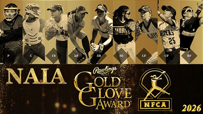 NFCA reveals 2026 NAIA Rawlings Gold Glove recipients
