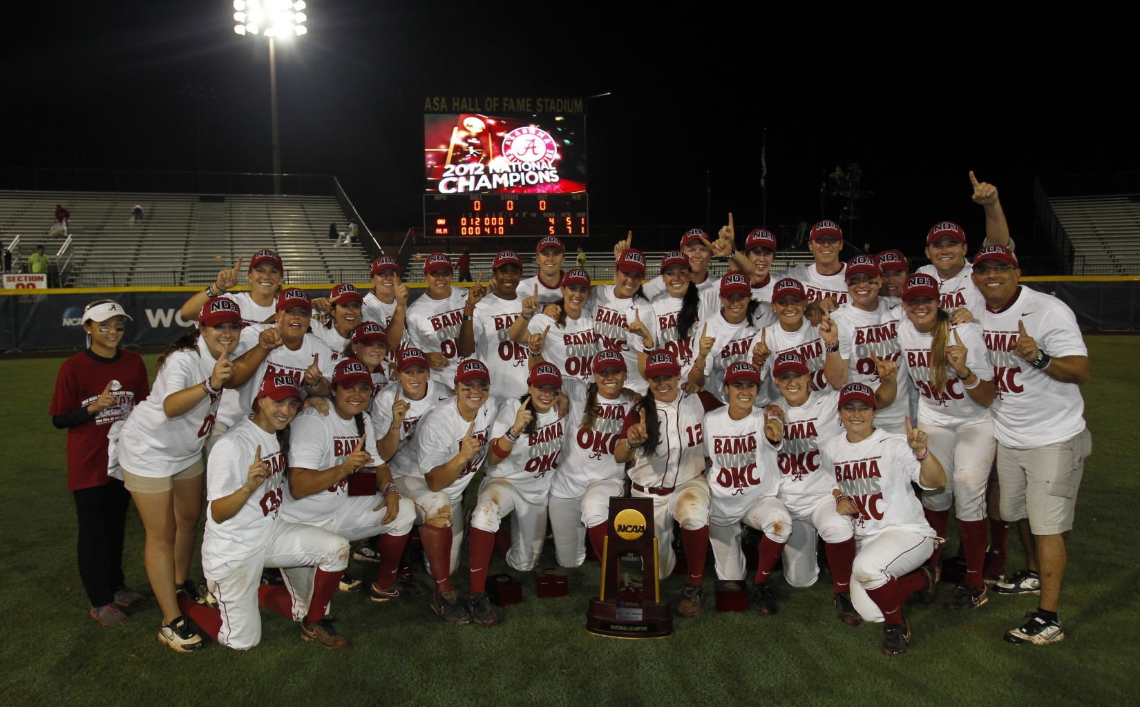 Alabama NFCA DI National Coaching Staff of the Year 2012