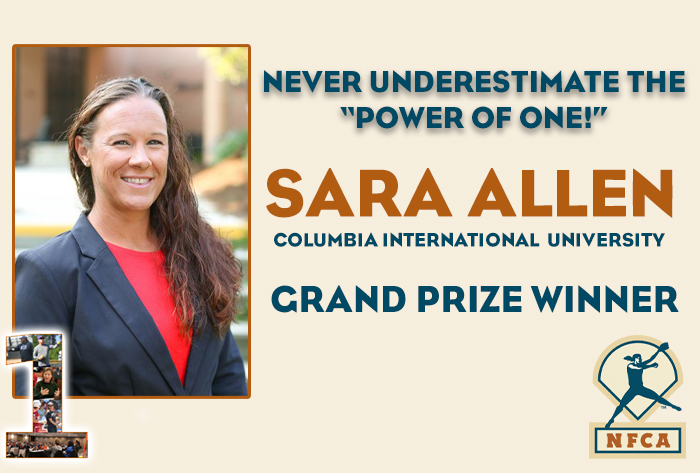 nfca, nfca power of one, nfca power of one membership drive, Sara Allen, Sara Allen Columbia international, nfca power of one grand prize winner