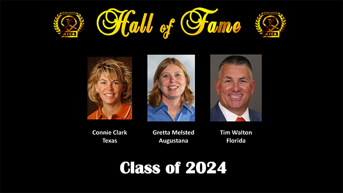 NFCA Hall of Fame, nfca, Tim Walton, Gretta Melsted, Connie Clark