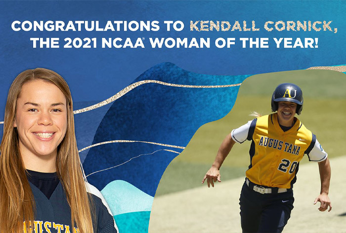 ncaa woman of the year Kendall Cornick, Kendall Cornick, Augustana University, 2021 ncaa woman of the year, nfca