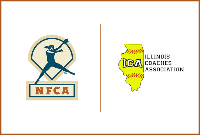 ica logo, Illinois coaches association, nfca, isca, Illinois softball coaches association, ica logo, nfca logo