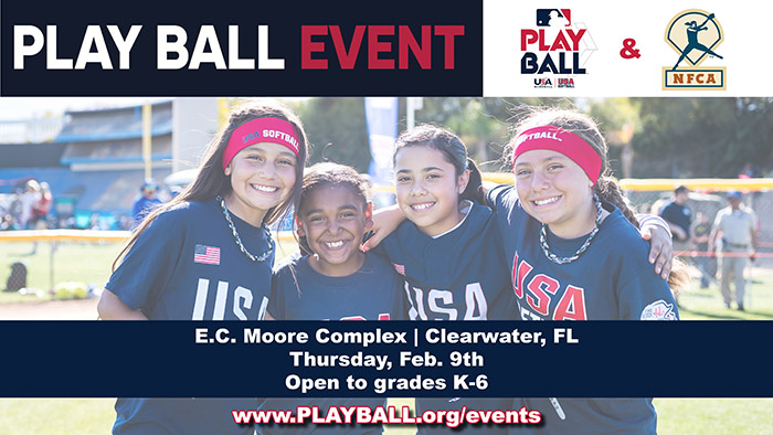 NFCA, MLB team up on free PLAY BALL youth event prior to Division I Leadoff Classic