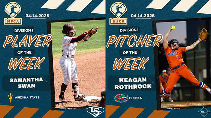 Swan, Rothrock collect 2026 Louisville Slugger/Wilson DI weekly honors