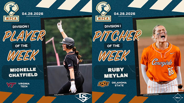 Chatfield, Meylan score 2026 Louisville Slugger/Wilson DI weekly honors