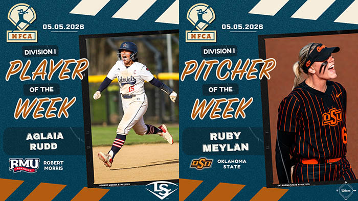 Rudd, Meylan collect final 2026 Louisville Slugger/Wilson DI weekly honors