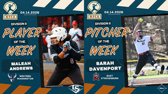 Andrews, Davenport score 2026 Louisville Slugger/Wilson DII weekly honors