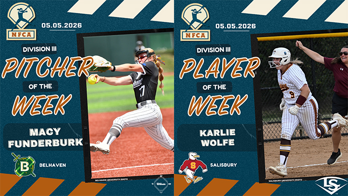 Funderburk, Wolfe garner Wilson, Louisville Slugger Division III weekly honors
