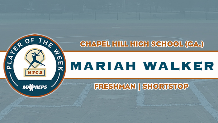 maxpreps/nfca high school player of the week, maxpreps, nfca, nfca high school player of the week, Mariah Walker, Chapel Hill High School
