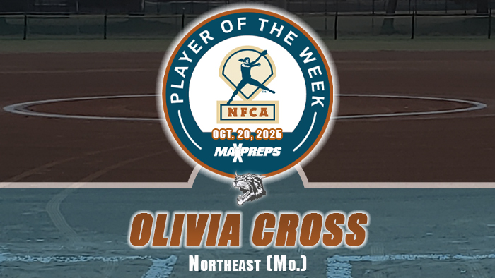 MaxPreps/NFCA High School Player of the Week, nfca, maxpreps, Player of the Week, nfca, maxpreps, 2025, olivia, cross, northeast, cairo, missouri, bearcats