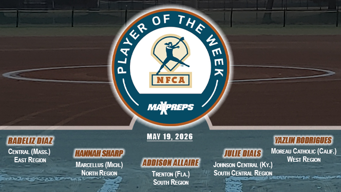 Diaz, Sharp, Allaire, Dials and Rodrigues score latest MaxPreps/NFCA Spring Player of Week accolades