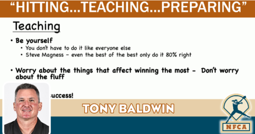 Hitting...Teaching...Preparing  |  Tony Baldwin