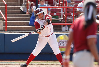 Alabama's Jackie Traina. Courtesy of Jeri Gulsby and Alabama Athletic Photography.